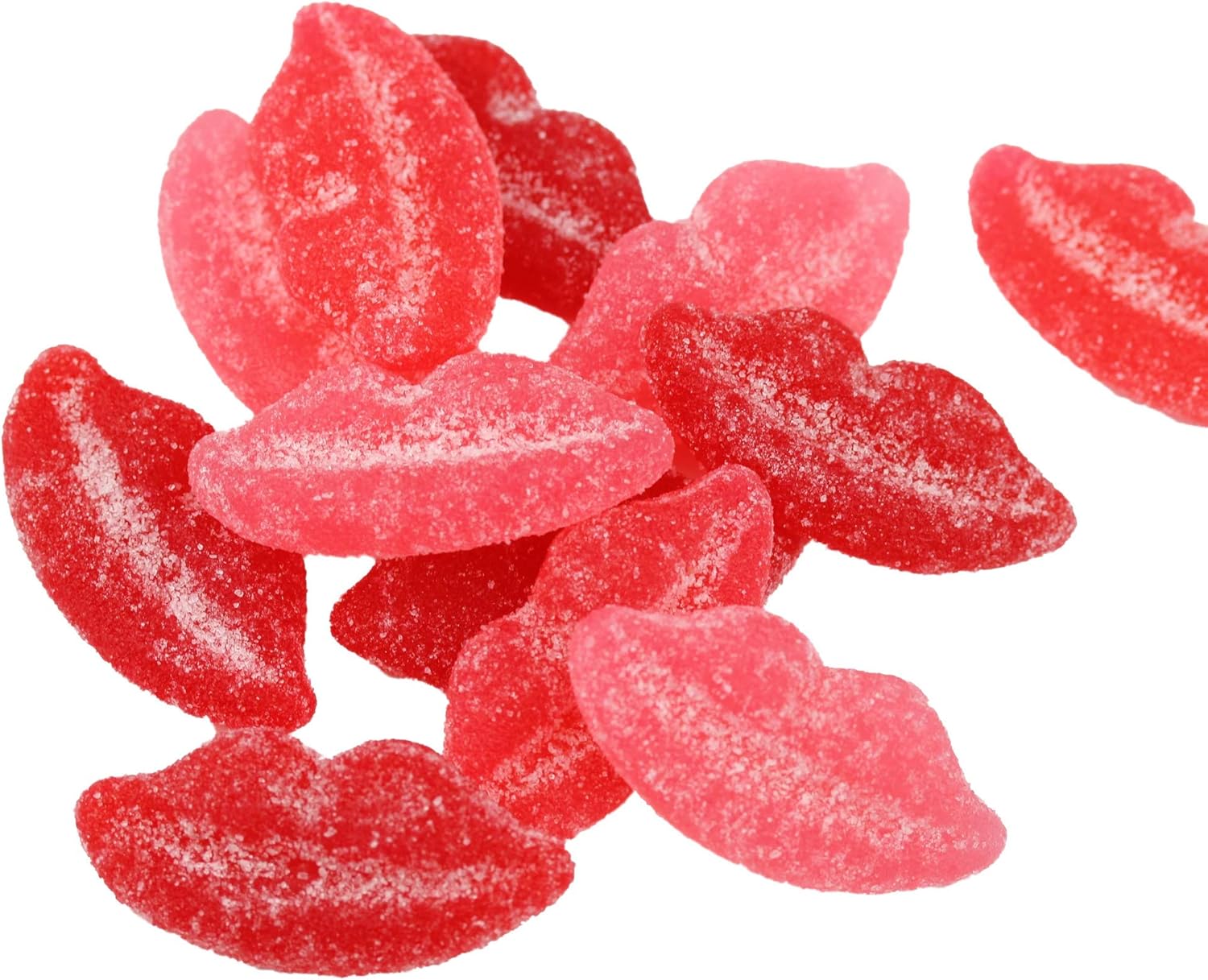 Gimbal's Fine Candies Sour Pucker-up Gummy Lips, 1 Lb, 68 Pieces, Assorted Flavors