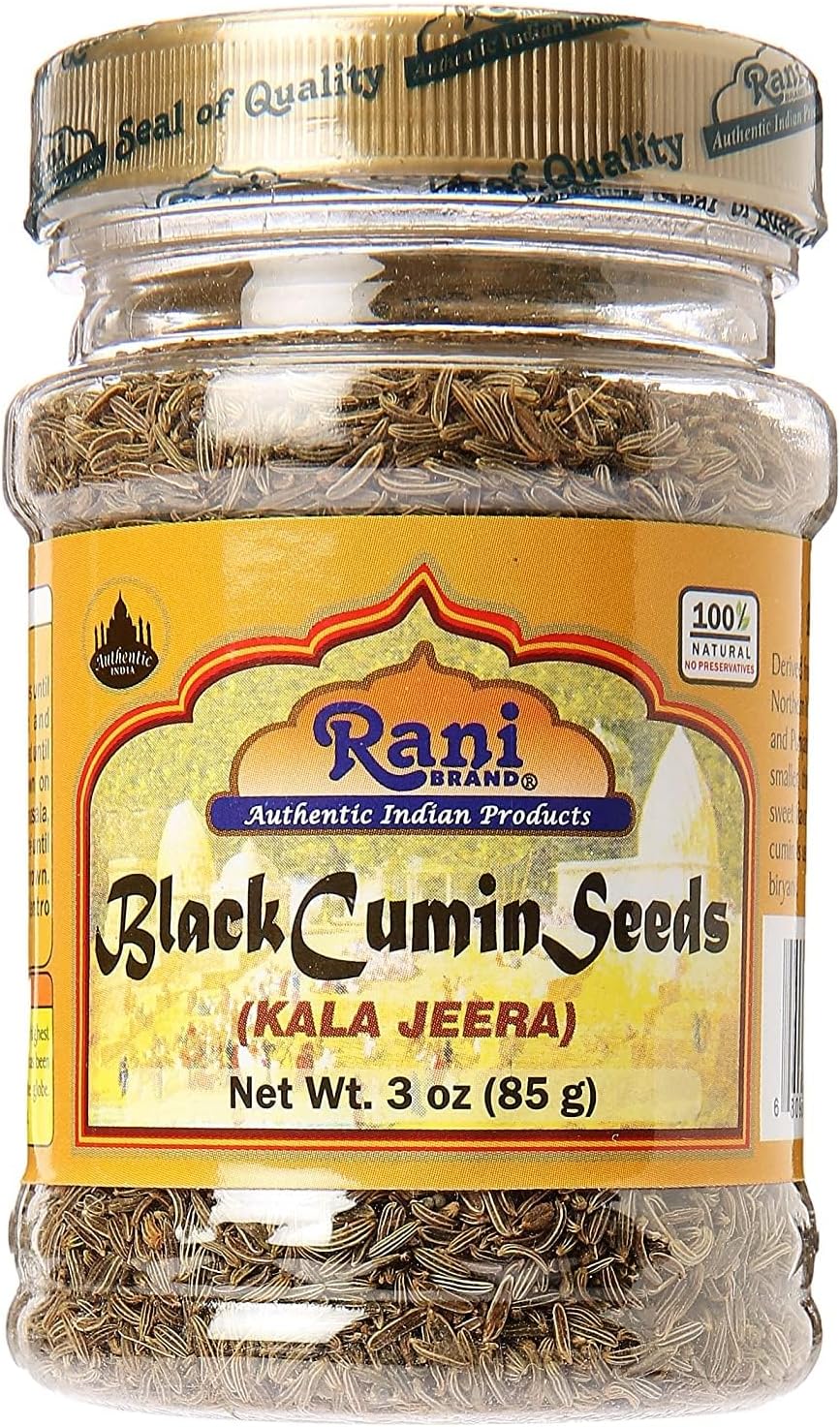 Rani Black Cumin Seeds (Kala Jeera/Bunium bulbocastanum) 3oz (85g) Natural ~ Gluten Friendly | NON-GMO | Vegan | Indian Origin