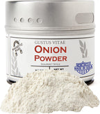 Onion Powder | All Natural, Non GMO | Sustainably Sourced Seasoning, Not Irradiated | Ultra Premium, Single Ingredient Spice | Hand Crafted in Small Batches | Made in USA | GLP-1 Friendly, Gourmet Spice | Gustus Vitae | #15