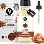 Dolce Flav Star Anise Extract – 2 Ounce Oil-Soluble Kosher, Sugar-Free, Concentrated Licorice Anise Flavoring for Baking, Cookies & Liqueurs, Includes Measured Dropper.