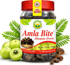 Basic Ayurveda Amla Bite Chatpata Candy | 8.82 Oz/250g | Sweet & Sour Flavor | Dried Indian Gooseberry Fruit Treat | Soft & Chewy | Natural Source of Vitamin C | Vegan & Gluten-Free