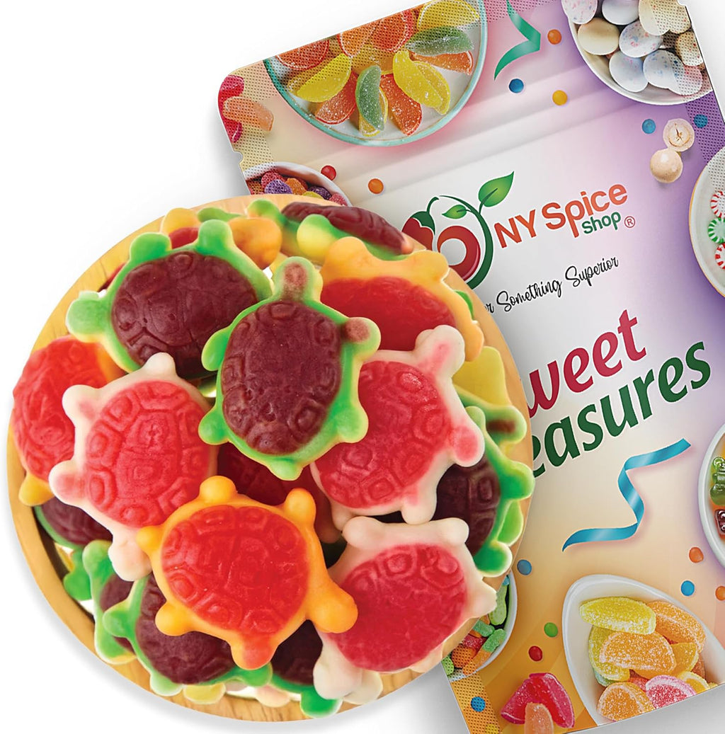 NY Spice Shop Turtle Gummy Candy - 1 Pound Turtle Gummies Candies - Gummy Snacks Turtle Jelly Candy Bulk Ideal for Party Decoration