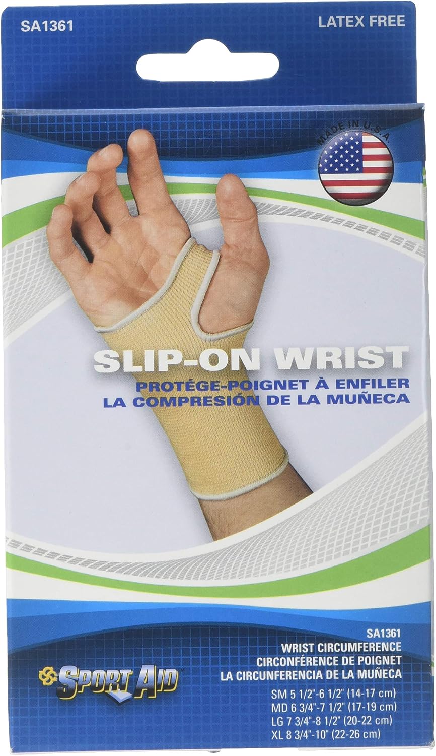 Sport Aid Slip-On Wrist Support SM 1 Each (Pack of 2)