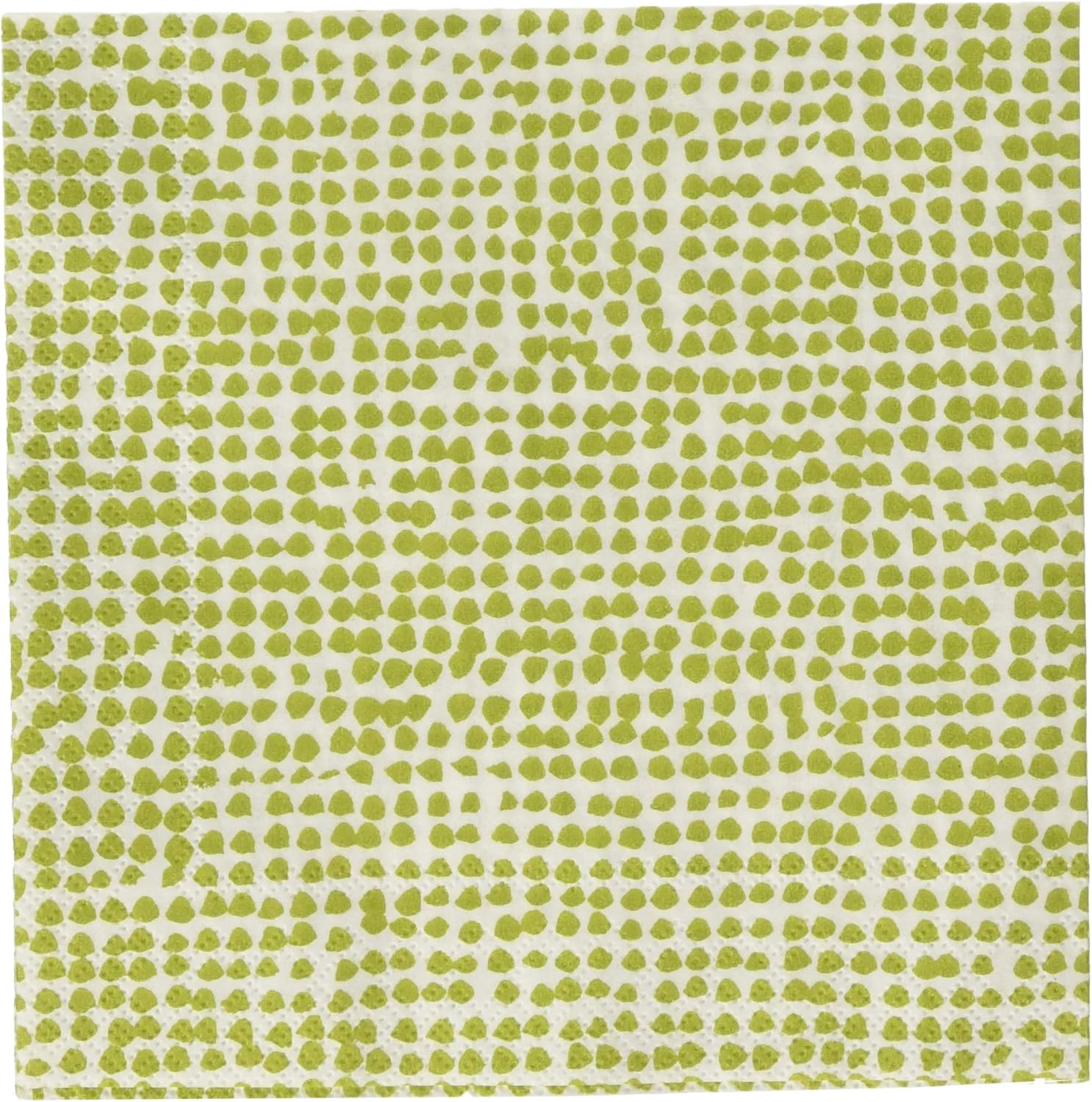 IHR Ideal Home Range Cocktail Napkins Marimekko Disposable 3-Ply Paper Party Napkin Pack, 5" x 5", Orkanen White/Green, 20-Count