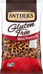 Snyder's of Hanover, Gluten Free Mini Pretzels, 8 Oz Bag