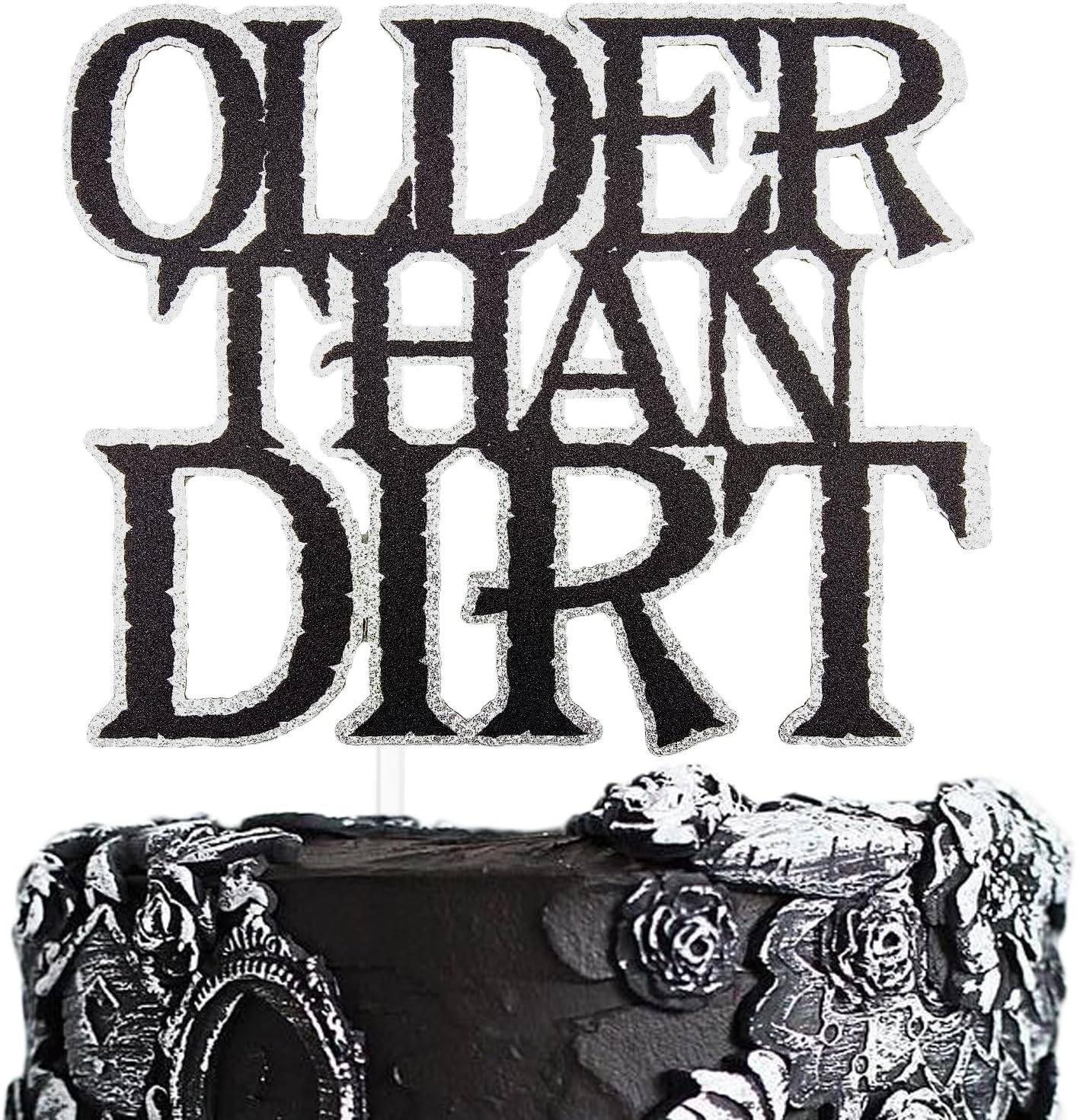 Older Than Dirt Cake Topper, Old As Dirt Decorations, Old AF Sign, Funny Birthday Favor,50s 60s 70s 80s 90s 100s Birthday Party Decoration