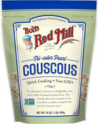Bob's Red Mill Tri-Color Pearl Couscous, Quick Cooking - 1 Pound (Pack of 1) - Non-GMO, Vegan, Israeli Couscous - Non GMO, Vegan, Israeli Couscous, Kosher