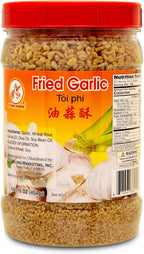 Flying Horse Crispy Fried Garlic – 16 oz (1 lb) | Premium Golden Brown Crunchy Garlic | All-Natural, No Preservatives, Ready-to-Use Topping for Salads, Soups, Noodles & More