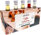 Monin - Gourmet Flavorings Coffee Collection (Caramel, Amaretto, Hazelnut, Irish Cream, Vanilla) | Clean Label, No Artificial Flavors, No Artificial Preservatives (5-pack, 50 ml each)