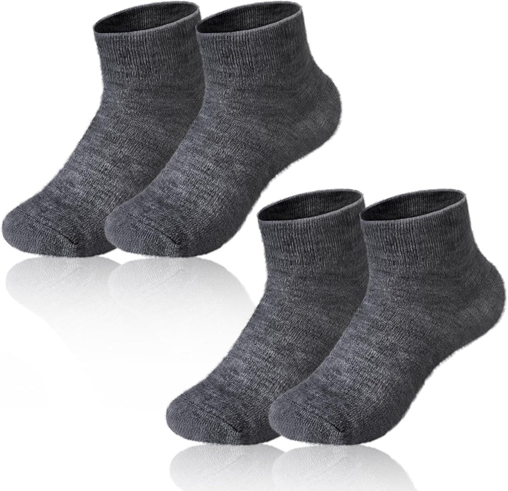 Cutecrop 2 Pairs Alpaca Wool Ankle Socks for Men Women Alpaca Wool Blend Thermal Winter Running Moisture Wicking Hiking