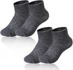 Cutecrop 2 Pairs Alpaca Wool Ankle Socks for Men Women Alpaca Wool Blend Thermal Winter Running Moisture Wicking Hiking
