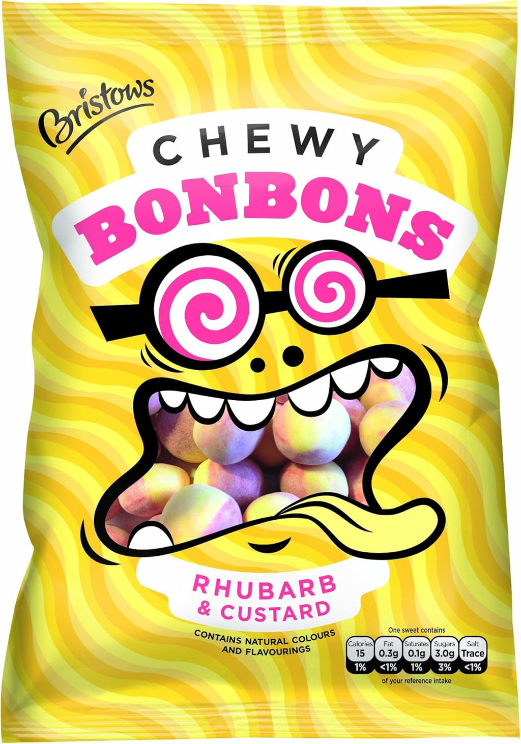 Bristows Chewy Rhubarb & Custard Bon Bons 150g