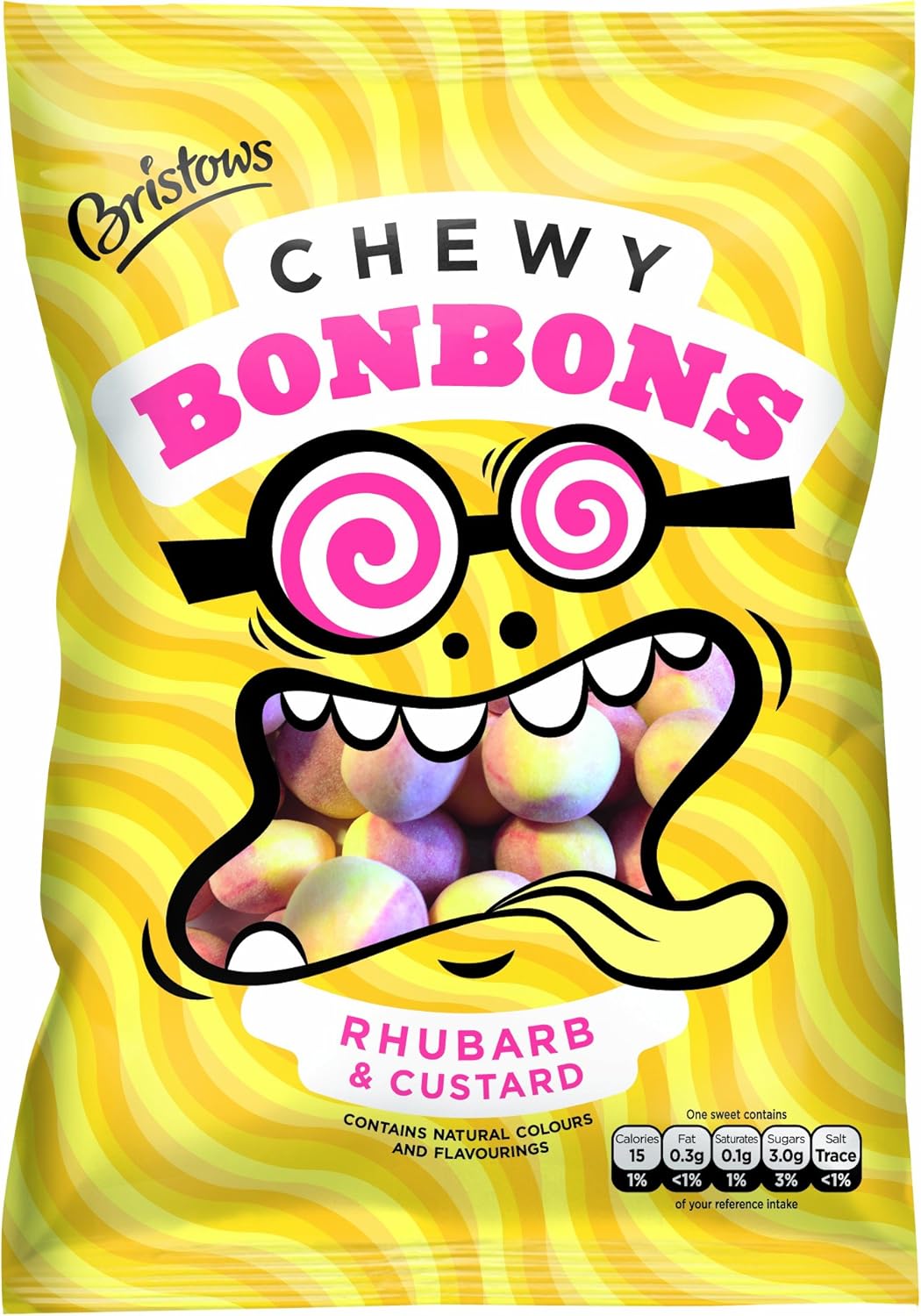 Bristows Chewy Rhubarb & Custard Bon Bons 150g