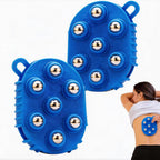 Roller Ball Glove Massager, Lymphatic Massage Tool Gua Sha Fascia Muscle Release for Face, Neck, Back, Abdomen, Legs & Full Body, Medium
