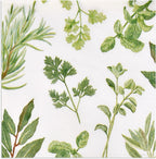 Gift Boutique 100 Herbs Botanical Cocktail Beverage Napkins Disposable Paper Spring Greenery Dessert Napkin for Spring Flower Wedding Holiday Birthday Party Bridal & Tableware Party Supplies