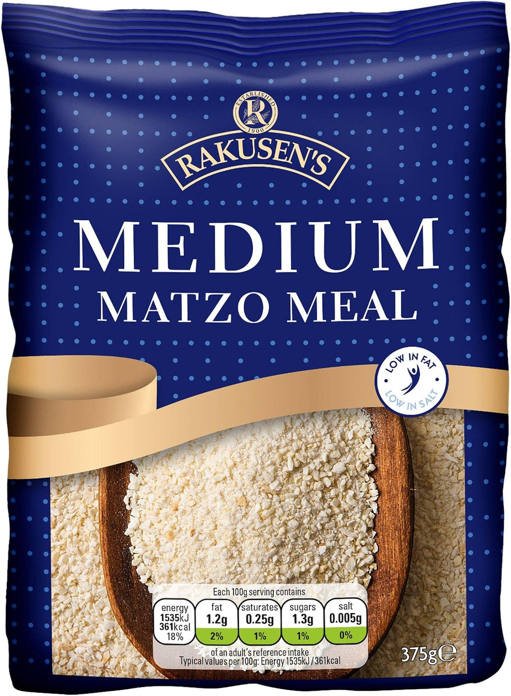 Rakusen's Medium Matzo Meal (375g)