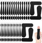 Geiserailie 60 Pcs (30 Sheet) Thumb Support Tape for Arthritis Self Adhesive Thumb Protecting Straps, Elastic Thumb Pain Relieving Patch for Sport Housework Joint Support (Black)