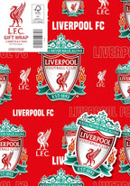 Liverpool FC Wrapping Paper 2 Sheets 2 Tags, Liverpool Football Gift Wrap