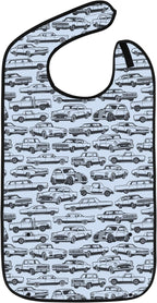 Adult Bibs for Eating: Reusable with Crumb Catcher Pocket - For Men and Women