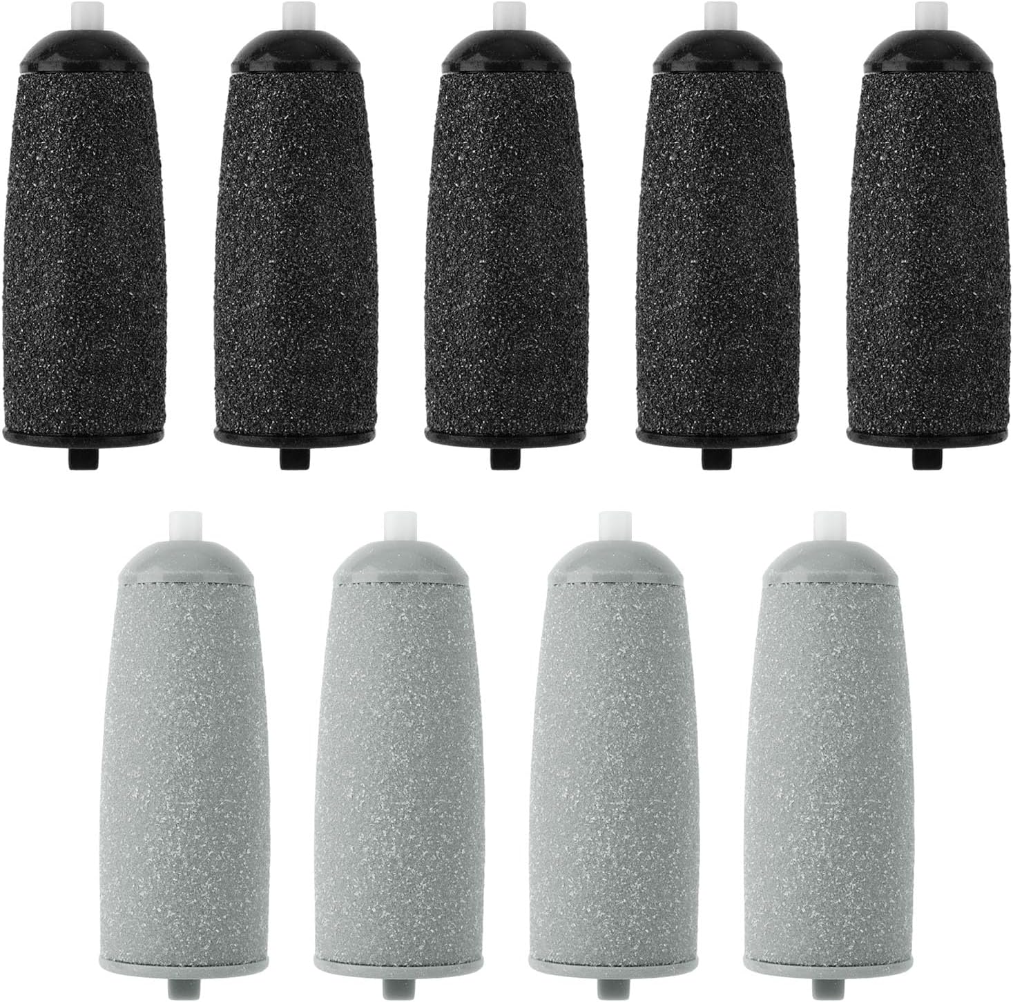 9pcs Pedicure Replacement Rolls Heads, 5 Coarse Sand Grinding & 4 Regular Sand Grinding Foot File Roller Wand Heads Callus Remover Durable Pedicure Tool Refills for Toenail Polish