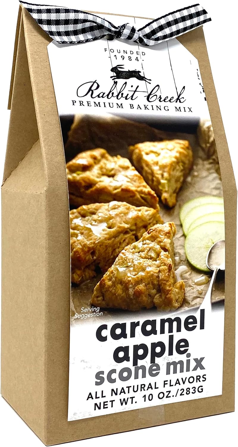 Rabbit Creek Caramel Apple Scone Mix – Easy To Make Scone Mix, Made in the USA, Caramel Apple Cream Scone Mix