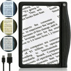 MagniPros 5X Rechargeable Large Ultra Bright LED Page Magnifier with Anti-Glare Lens & 3 Color Dimmable Light Modes, Relieve Eye Strain- Ideal for Reading Small Prints, Low Vision, Seniors