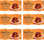Auntys Sticky Toffee Puddings 6 x Sticky Toffee Steamed Puds 2 pk 95g