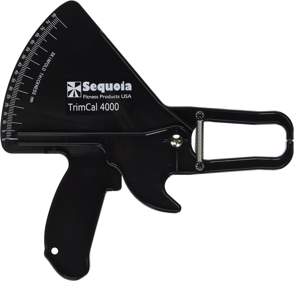 Sequoia Fitness TrimCal 4000 Body Fat Caliper (Black) [Health and Beauty] with Fat% Chart