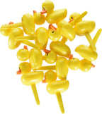 Yellow Duck Ducky Duckie Cupcake Picks Cake Topper Decorations (48-Pack)