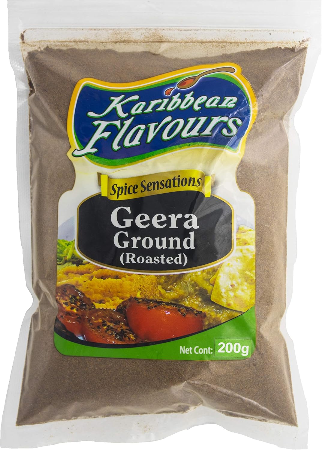 Karibbean Flavours Roasted Ground Geera (Cumin) (Roast Geera 200g)