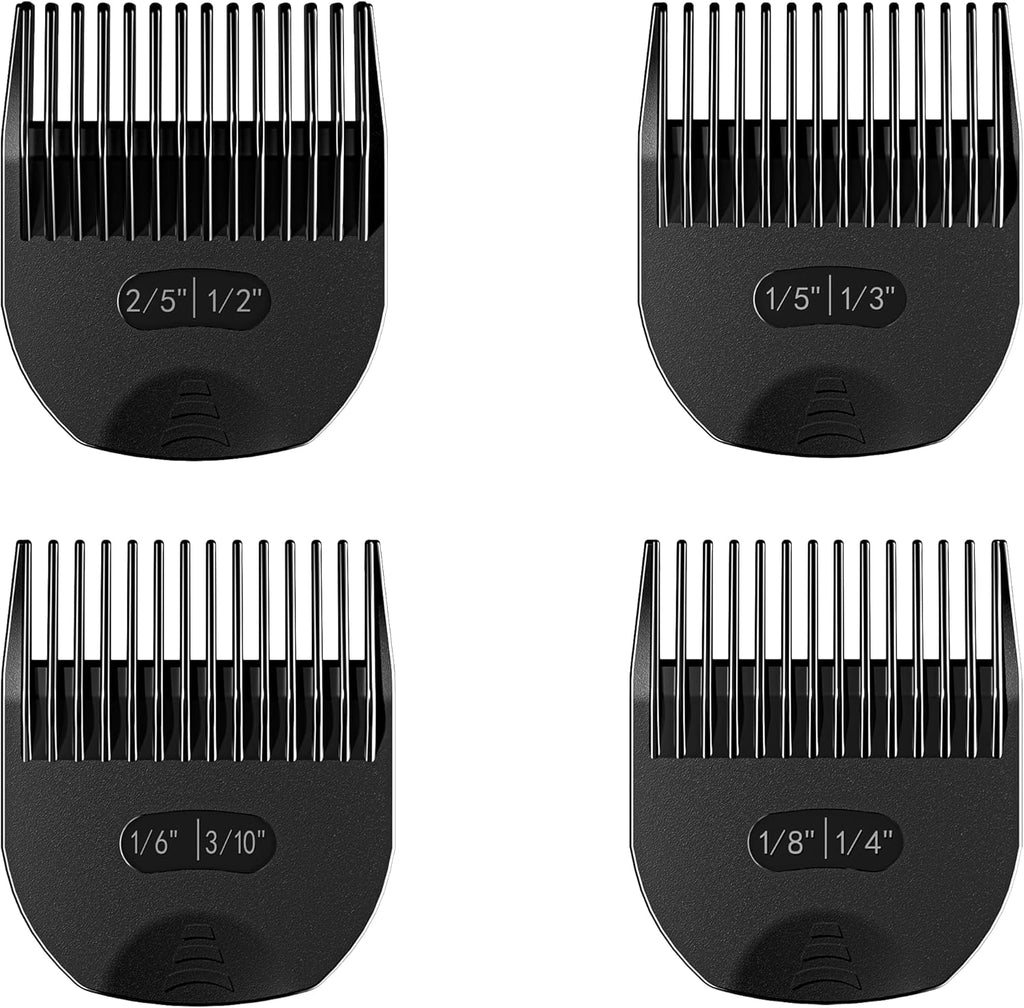 4 Professional Trimmer Guards Designed for Manscaped Lawn Mower 3.0, Waterproof Guide Combs Replacement with Organizer, 8 Cutting Lengths from 1/8" to 1/2" Fit The Lawn Mower 3.0 Groin Hair Trimmer
