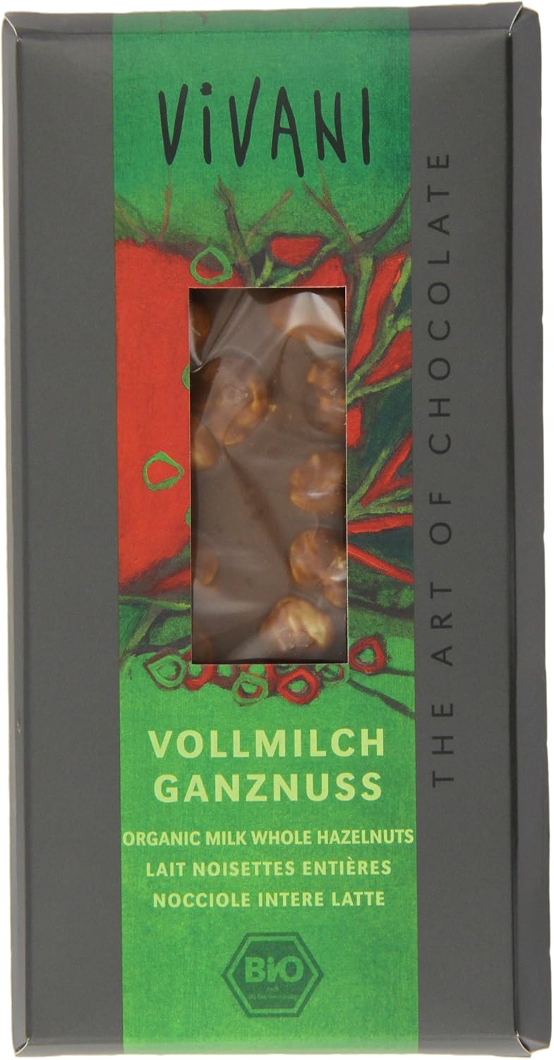 Vivani Milk whole Hazelnuts Chocolate 100 g