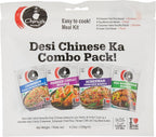 Ching's Secret Desi Chinese Ka Combo Pack - Chowmein, Schezwan, Fried Rice, Paneer Chilli and Veg Manchurian - 120 Gram