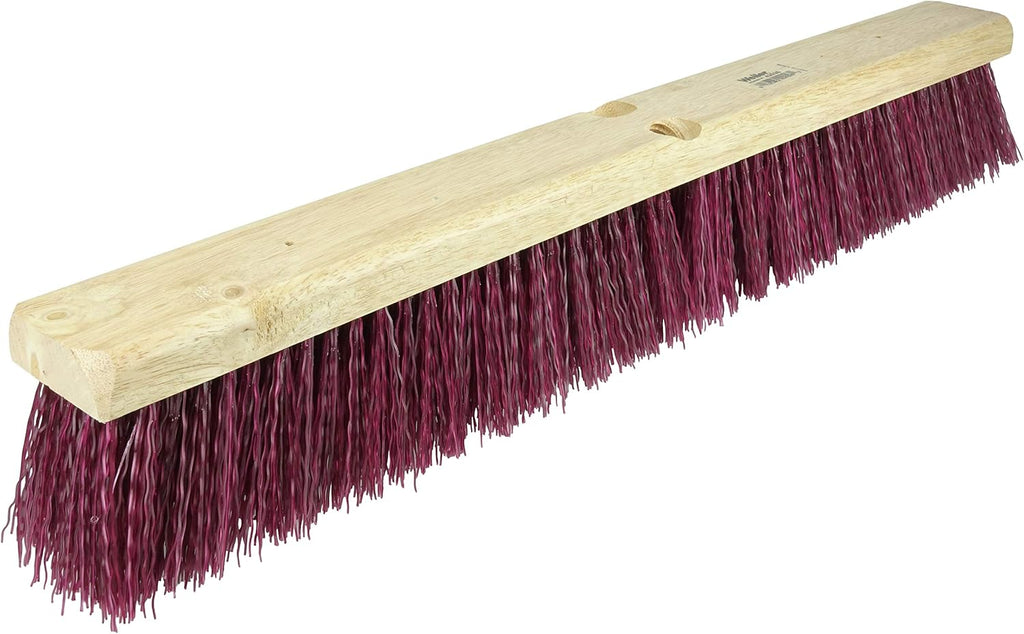 Weiler 42149 36" Garage Brush, Maroon Polypropylene Fill, Includes Brace