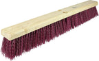 Weiler 42149 36" Garage Brush, Maroon Polypropylene Fill, Includes Brace