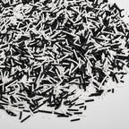 Jimmies Sprinkles for Cake Decorating, White & Black Sprinkles Perfect for Cupcake Toppers Wedding Party Valentines Halloween Christmas Supplies 3.52 Ounce