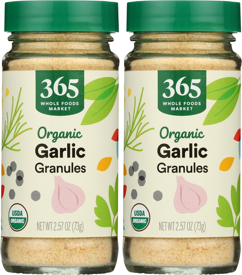 365 by Whole Foods Market, Organic Garlic Granules, 2.57 Ounce (Pack of 2)