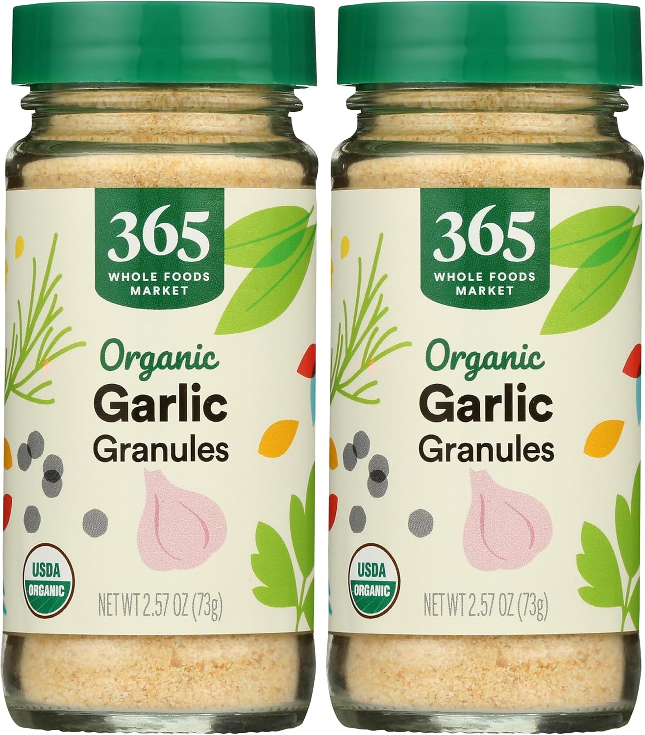 365 by Whole Foods Market, Organic Garlic Granules, 2.57 Ounce (Pack of 2)