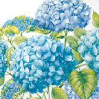 Ideal Home Range 20-Count 3-Ply Paper Cocktail Napkins, Blue Sea of Pink Blossoms, 5 x 5 inches