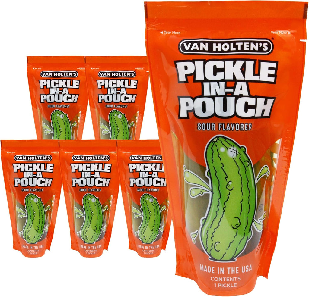 Van Holten's Pickles - Jumbo Sour Pickle-In-A-Pouch - 6 Pack