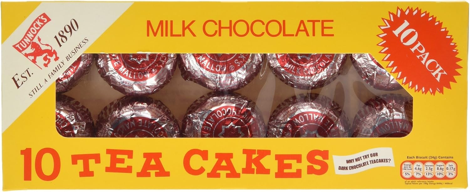 Tunnock's Milk Chocolate Tea Cakes, 10 x 24g