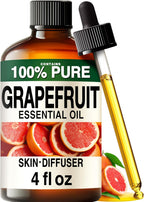 100% Pure Grapefruit Oil - 4 Fl Oz Grapefruit Essential Oil for Hair, Skin, Diffuser, Aromatherapy & DIY Soap Making Scent