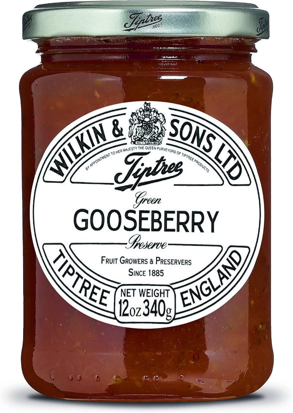Tiptree Green Gooseberry Preserve, 12 Ounce Jar