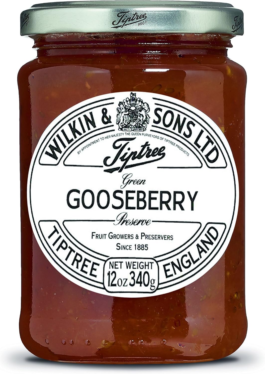 Tiptree Green Gooseberry Preserve, 12 Ounce Jar