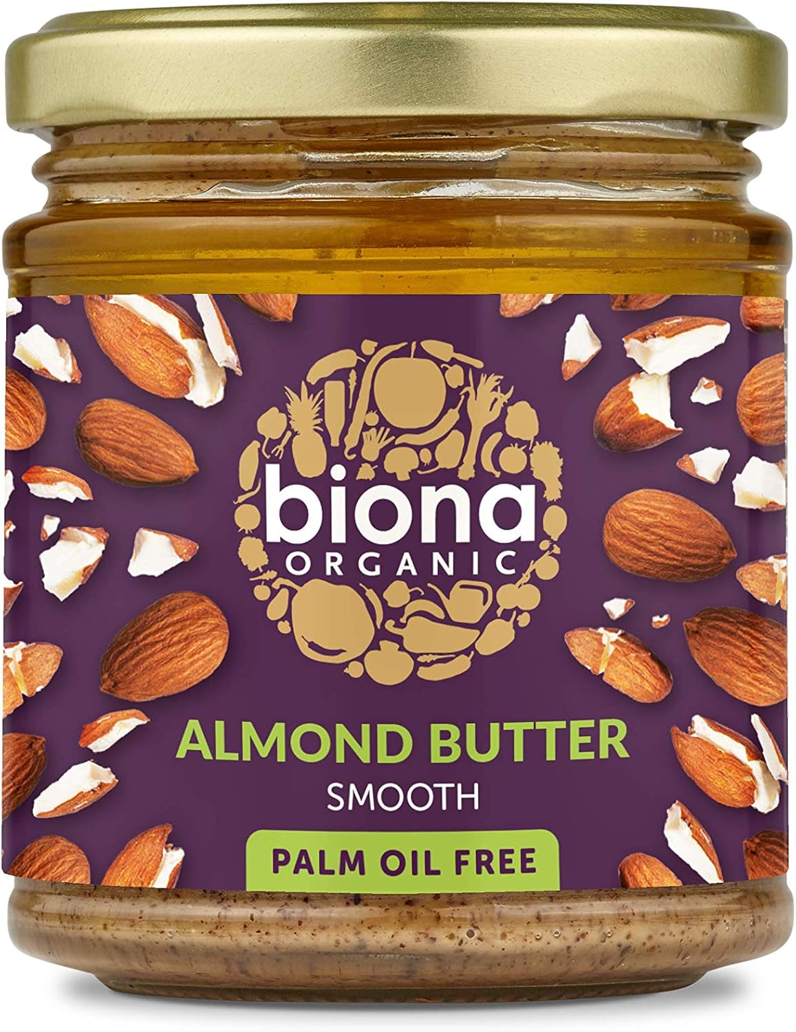 Biona Organic Almond Butter Smooth 170g-4 Pack