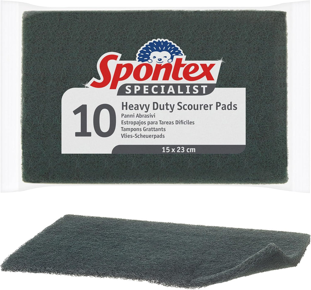 Spontex Specialist Heavy Duty Scourer Pads (Pack of 10)