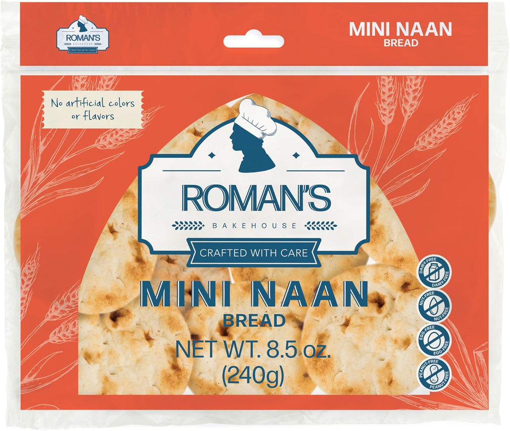 Roman's Bakehouse Naan Mini, 240g
