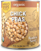 Nature's Greatest Foods, Organic Chickpeas, Food Service Size, Ready to Serve, No. 10 Can, 110 Ounce (6 LBS 14 Ounce)
