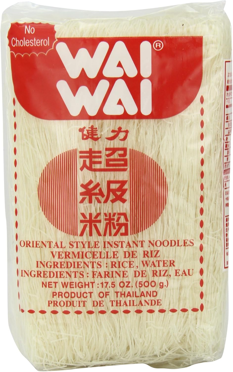 Wai Oriental Style Instant Noodles Rice Stick, 17.5-Ounce (Pack of 6)