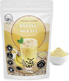 Banana Bubble Milk Tea Instant 3in1 Powder Mix - 1kg (33 Drinks) | For Boba Tea, Milkshake, Blended Frappe and Bakery | Authentic Taiwan Recipe | 0 Trans Fat, No Preservatives by Moriyama Teahouse